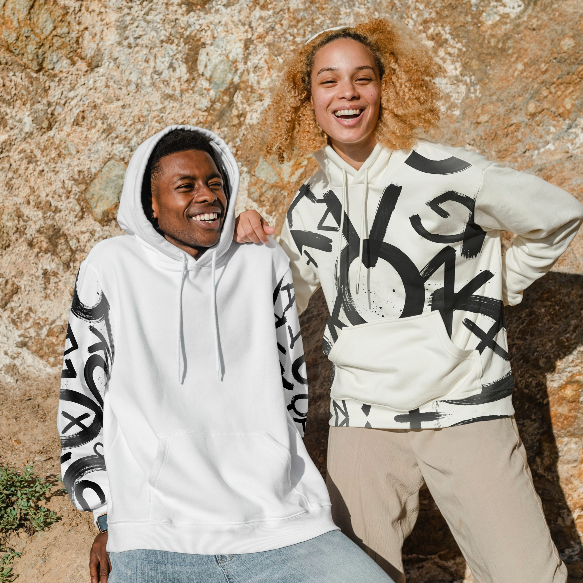 High-fashion streetwear garments